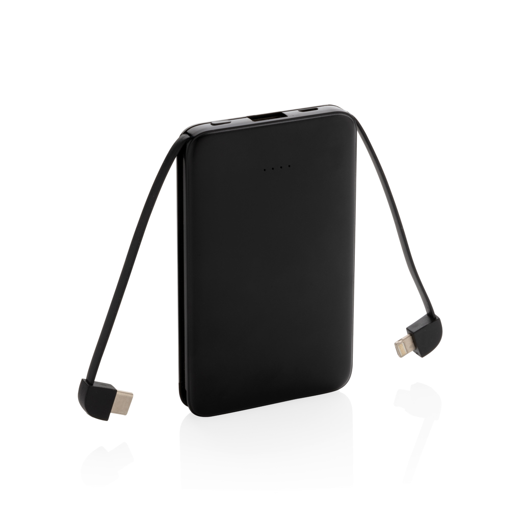 XD Collection 5.000 mAh Powerbank P322 mit 3 integrierten Kabeln – als Werbegeschenk bedruckbar XD Collection 5.000 mAh Powerbank P322 mit 3 integrierten Kabeln – als Werbegeschenk bedruckbar
