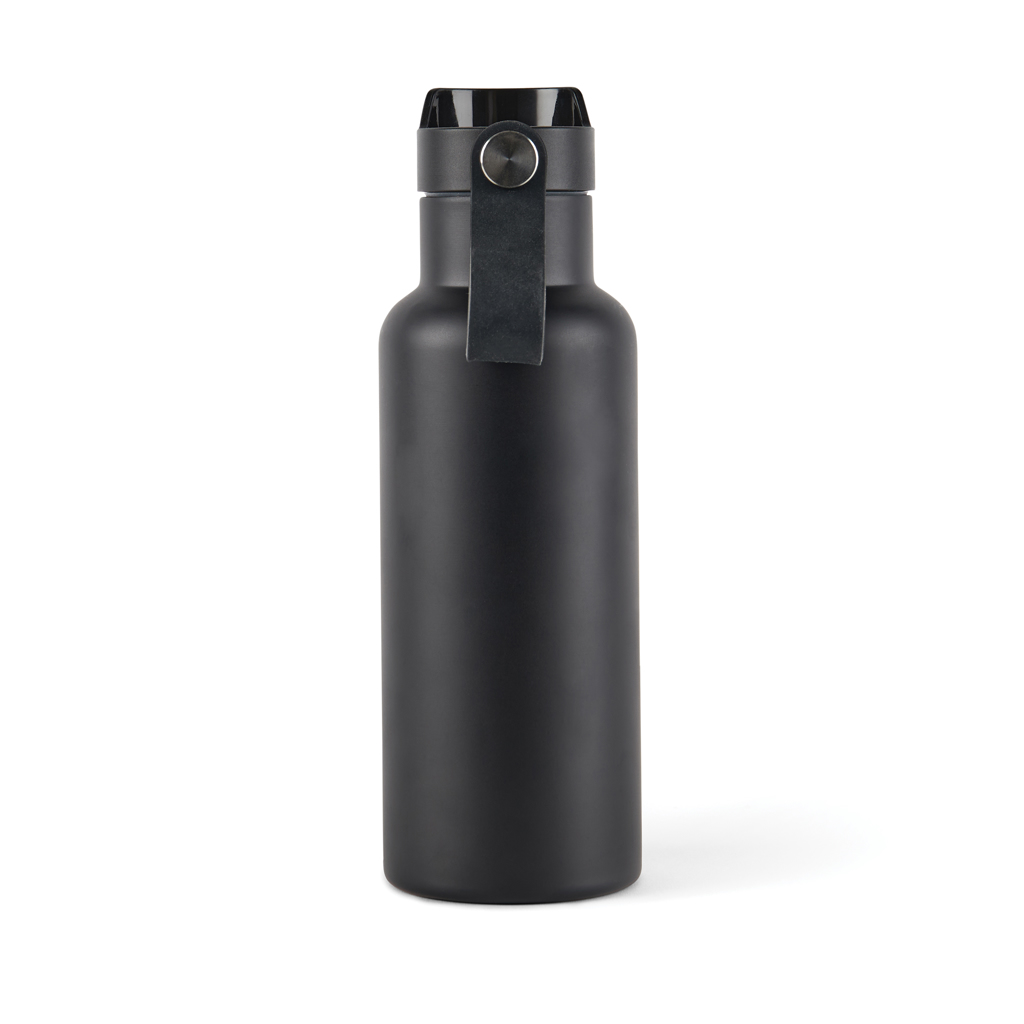 Edelstahl Vakuum-Thermosflasche 500 ml One-Touch schwarz