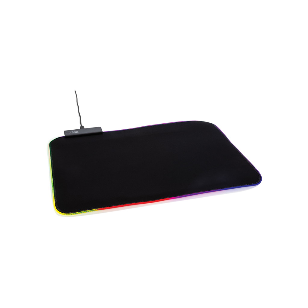 RGB Pro Gaming Mauspad, PVC-frei & rutschfest – schwarz