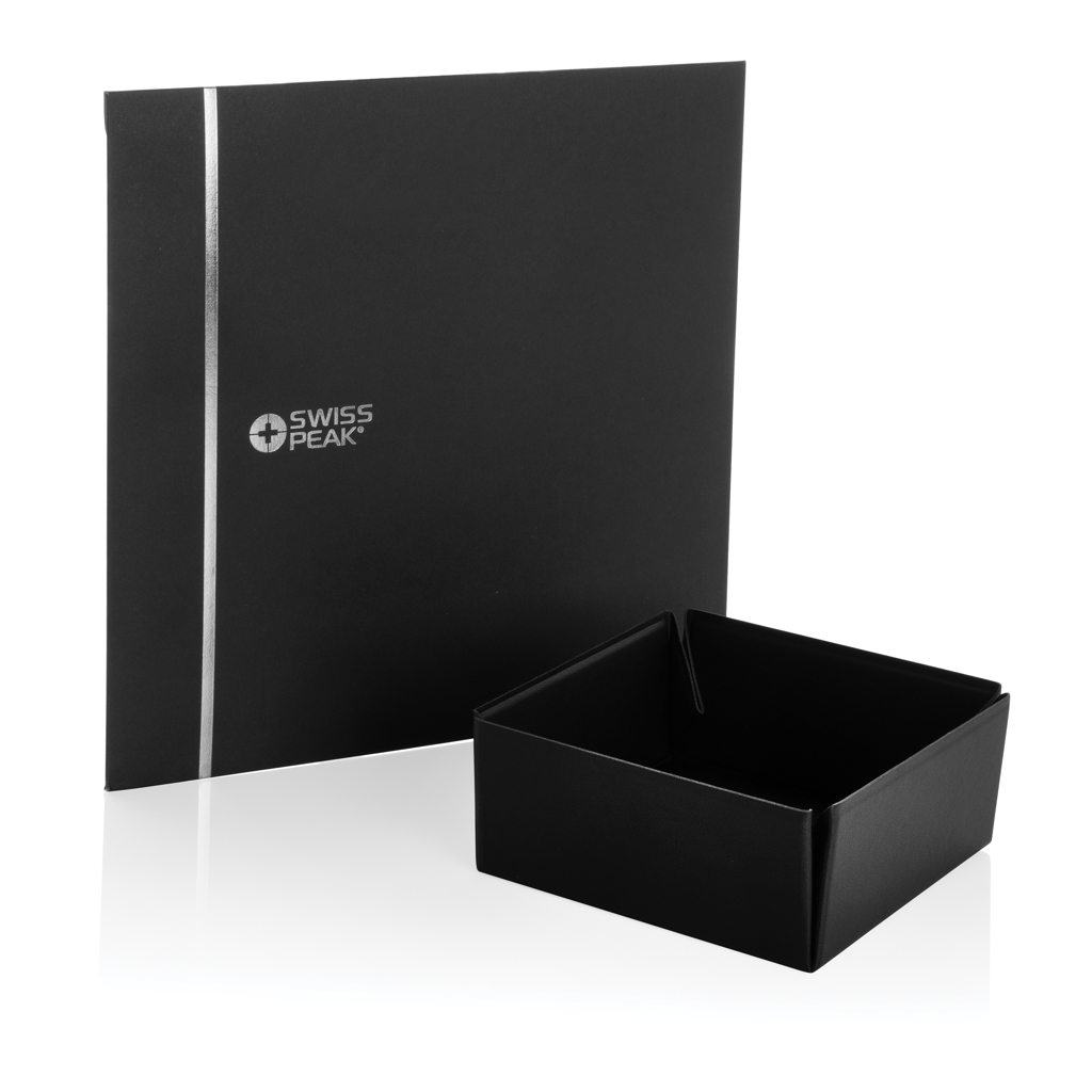 Swiss Peak Magnetbox aus recyceltem PU – Praktisches Werbegeschenk für den Schreibtisch Swiss Peak Magnetbox aus recyceltem PU – Praktisches Werbegeschenk für den Schreibtisch