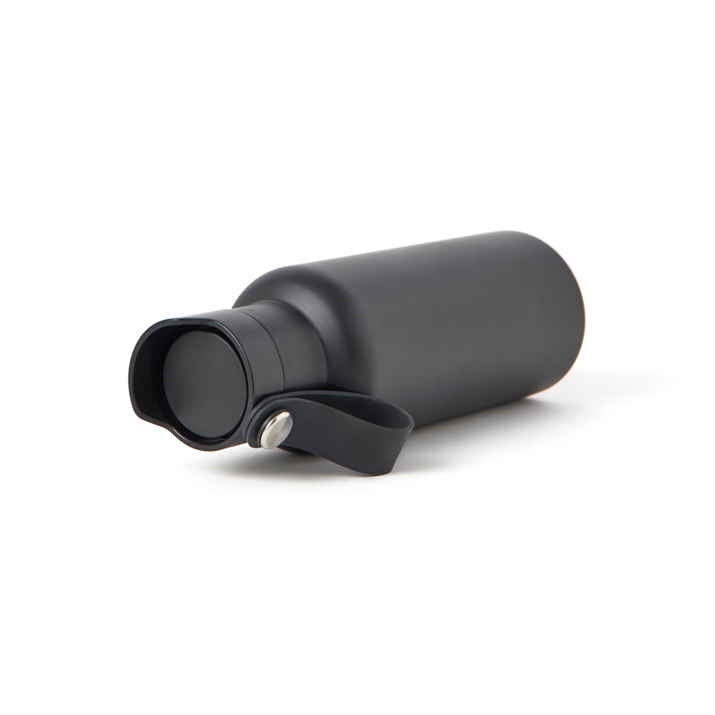 Edelstahl Vakuum-Thermosflasche 500 ml One-Touch schwarz Edelstahl Vakuum-Thermosflasche 500 ml One-Touch schwarz