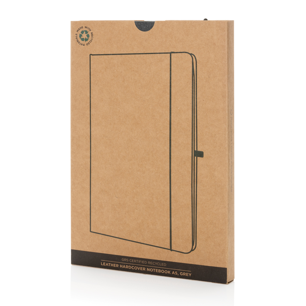 XD Collection A5 Notizbuch aus GRS recyceltem PU, Hardcover, bedruckbar XD Collection A5 Notizbuch aus GRS recyceltem PU, Hardcover, bedruckbar