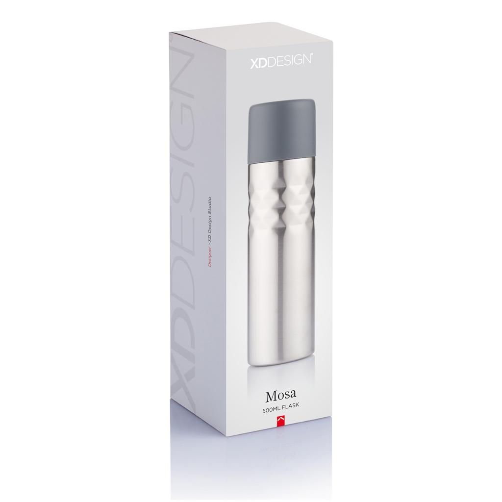 Edelstahl Thermosflasche 500ml doppelwandig – anthrazit