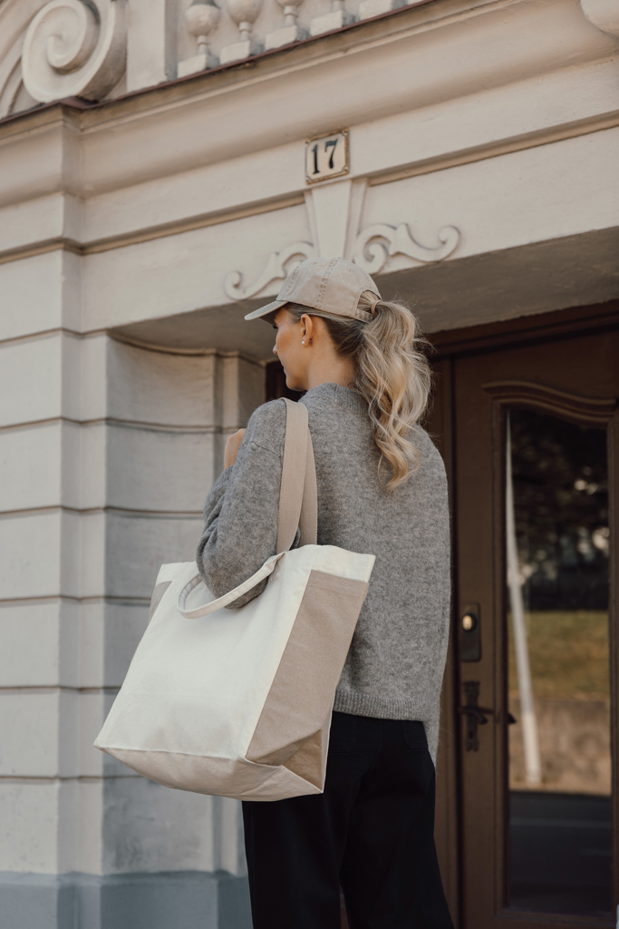 XD Xclusive BEAU AWARE™ Allround-Shopper aus recyceltem Canvas 400 g/m² – mit Logo bedruckt oder bestickt