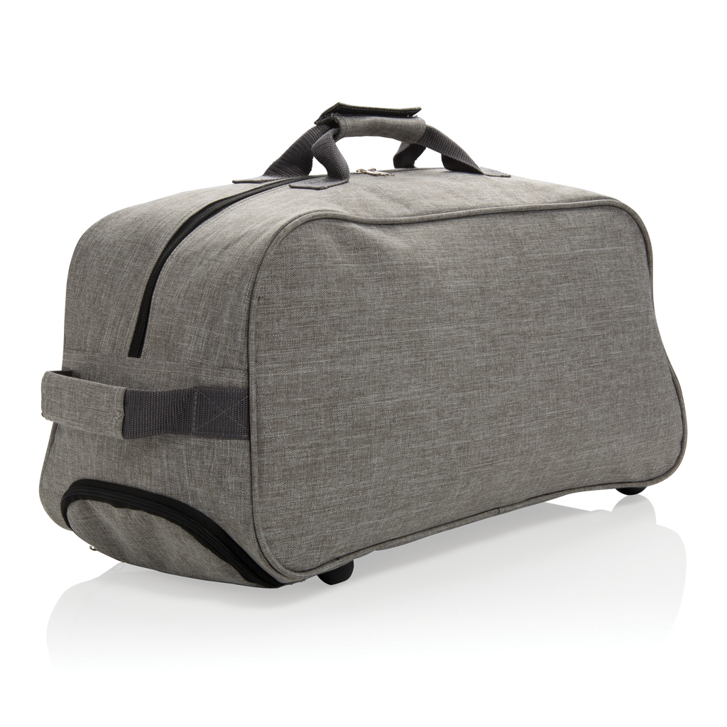 XD Collection Wochenend-Trolley aus 600D Polyester (P790) — bedruckbar mit Siebdruck, Digitaldruck und Stickerei