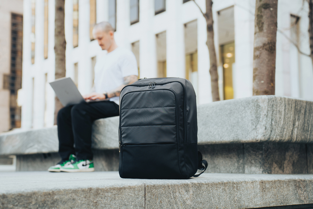 Armond AWARE RPET 15,6'' Deluxe Laptop-Rucksack mit Logodruck Armond AWARE RPET 15,6'' Deluxe Laptop-Rucksack mit Logodruck