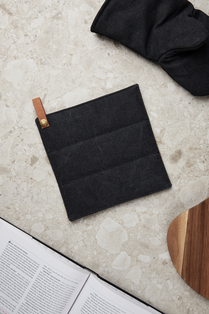 VINGA Canvas Topflappen Hitzeschutz Profi - schwarz