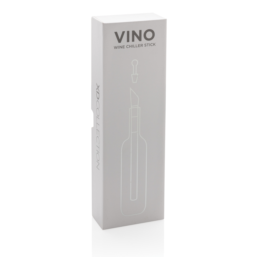 Vino Weinkühler-Stab aus Edelstahl mit Belüfter – bedruckbar von XD Collection Vino Weinkühler-Stab aus Edelstahl mit Belüfter – bedruckbar von XD Collection