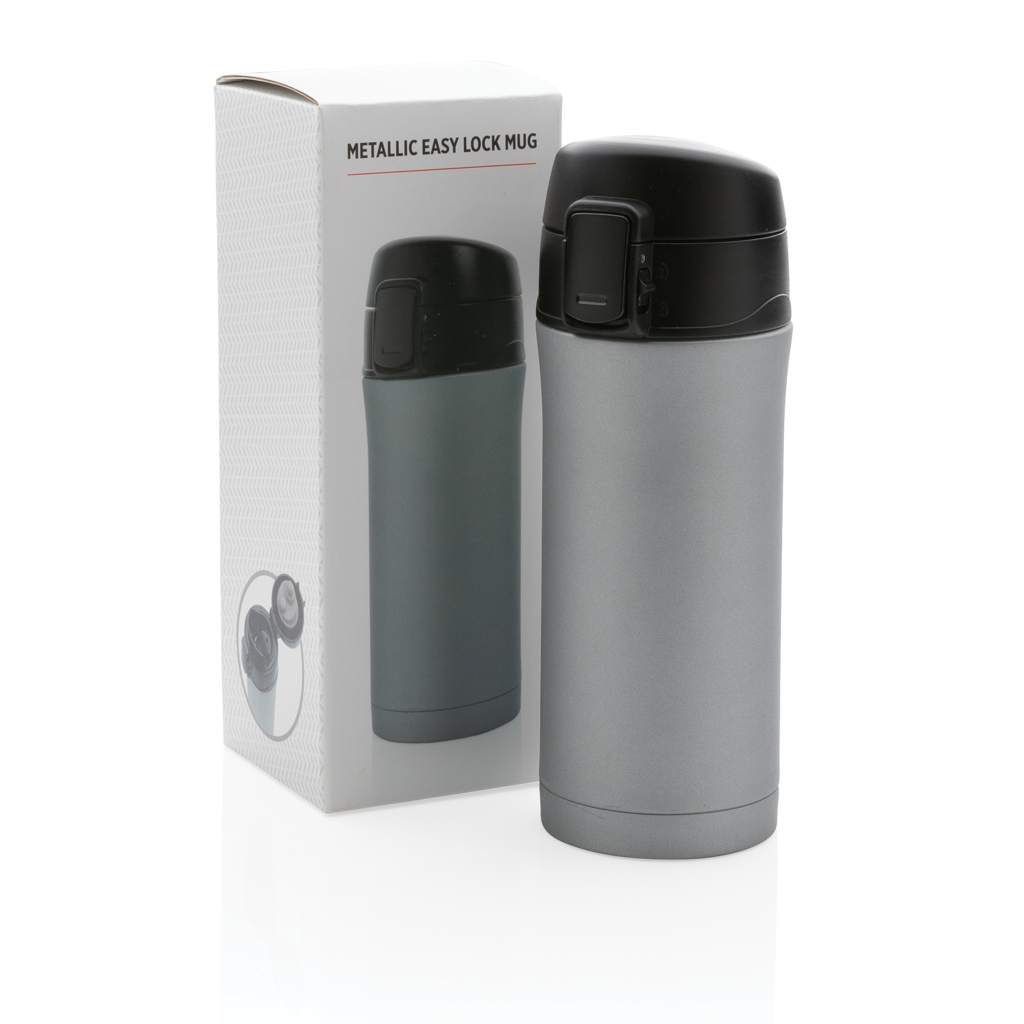 XD Collection Metallic Easy-Lock Vakuum-Becher 300 ml mit Logo