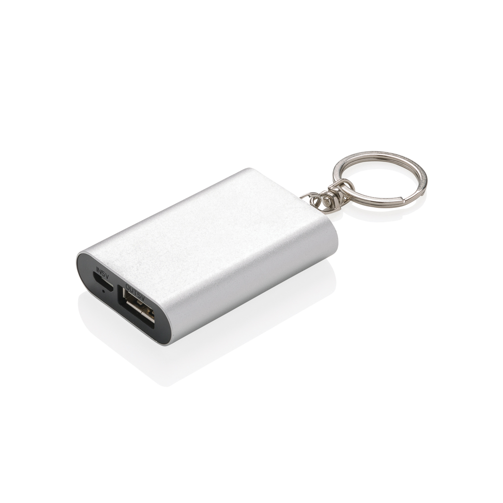 XD Collection Schlüsselanhänger-Powerbank 1.000 mAh Aluminium, bedruckbar XD Collection Schlüsselanhänger-Powerbank 1.000 mAh Aluminium, bedruckbar