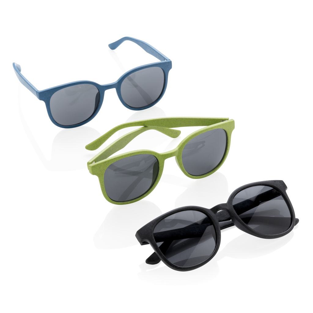 Weizenstroh-Sonnenbrille XD Collection mit UV400-Schutz, bedruckbar