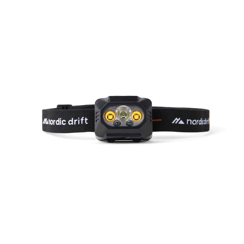 Nordic Drift Everest Stirnlampe Dual-Power, 1.000 Lumen, mit Logo bedruckbar