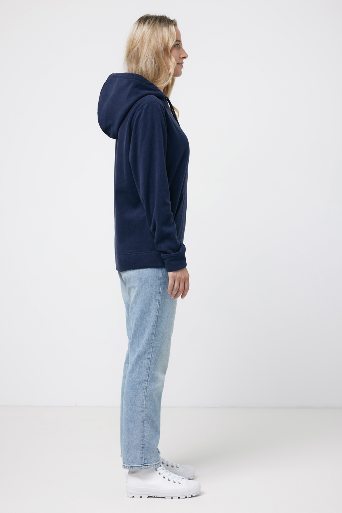 iqoniq Trivor Unisex-Mikrofleece-Hoodie aus 100% recyceltem Polyester, mit Stickerei oder Aufnäher veredelbar