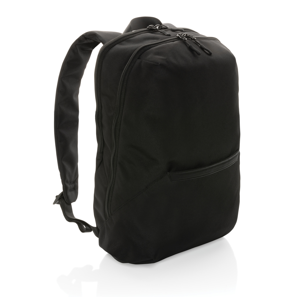 Impact AWARE 1200D 15,6 Zoll Laptop-Rucksack aus recyceltem PET mit Logo bedrucken