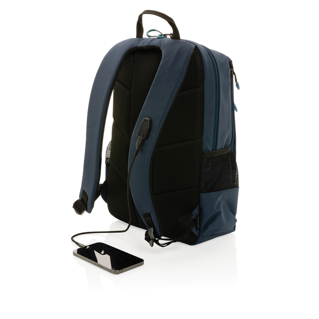 XD Xclusive Impact AWARE Lima 15,6 Zoll RFID Laptop-Rucksack aus recyceltem PET – bedruckbar XD Xclusive Impact AWARE Lima 15,6 Zoll RFID Laptop-Rucksack aus recyceltem PET – bedruckbar