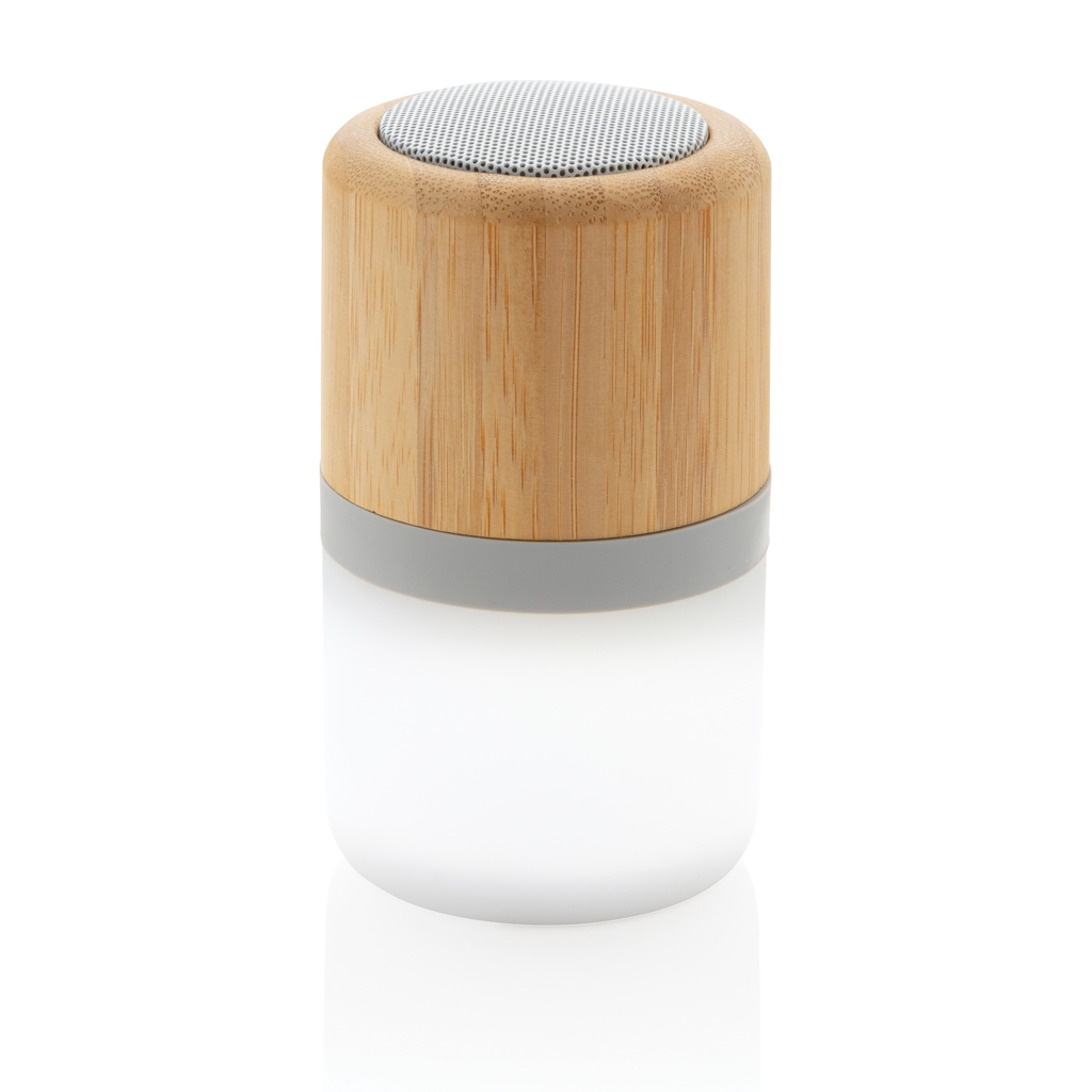 XD Collection Bambus-Lautsprecher mit Mood-Light, 3W Bluetooth 5.0 — bedruckbar
