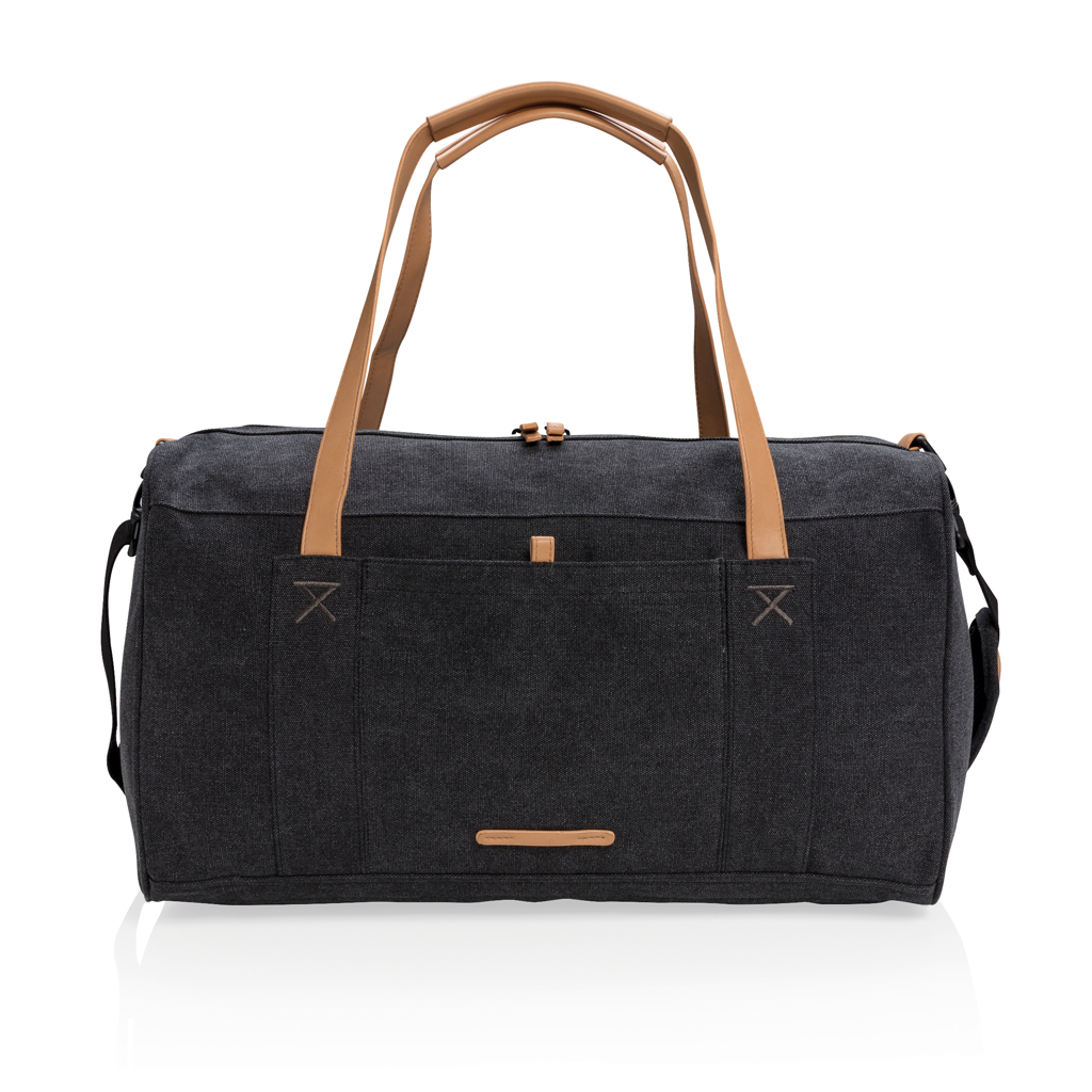 PVC-freie Canvas-Reisetasche Business - schwarz