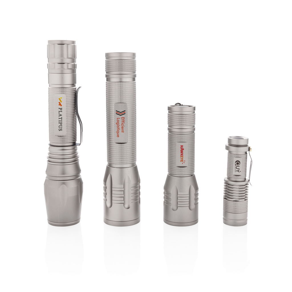 XD Collection 10W Cree LED-Taschenlampe aus Aluminium mit Logo-Veredelung
