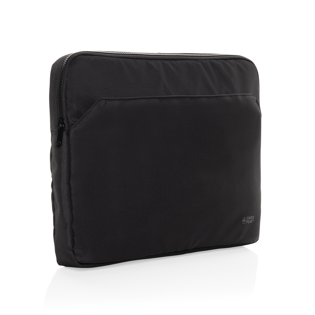 Swiss Peak Aware rPET Laptop Sleeve 15,6 Zoll, bedruck- und bestickbar