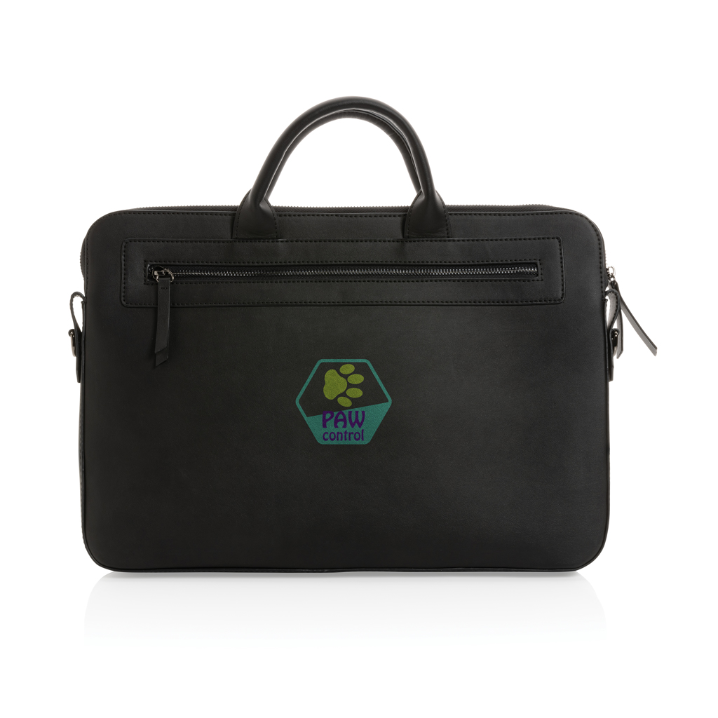 Swiss Peak 14" Laptoptasche aus GRS-recyceltem PU mit Logodruck