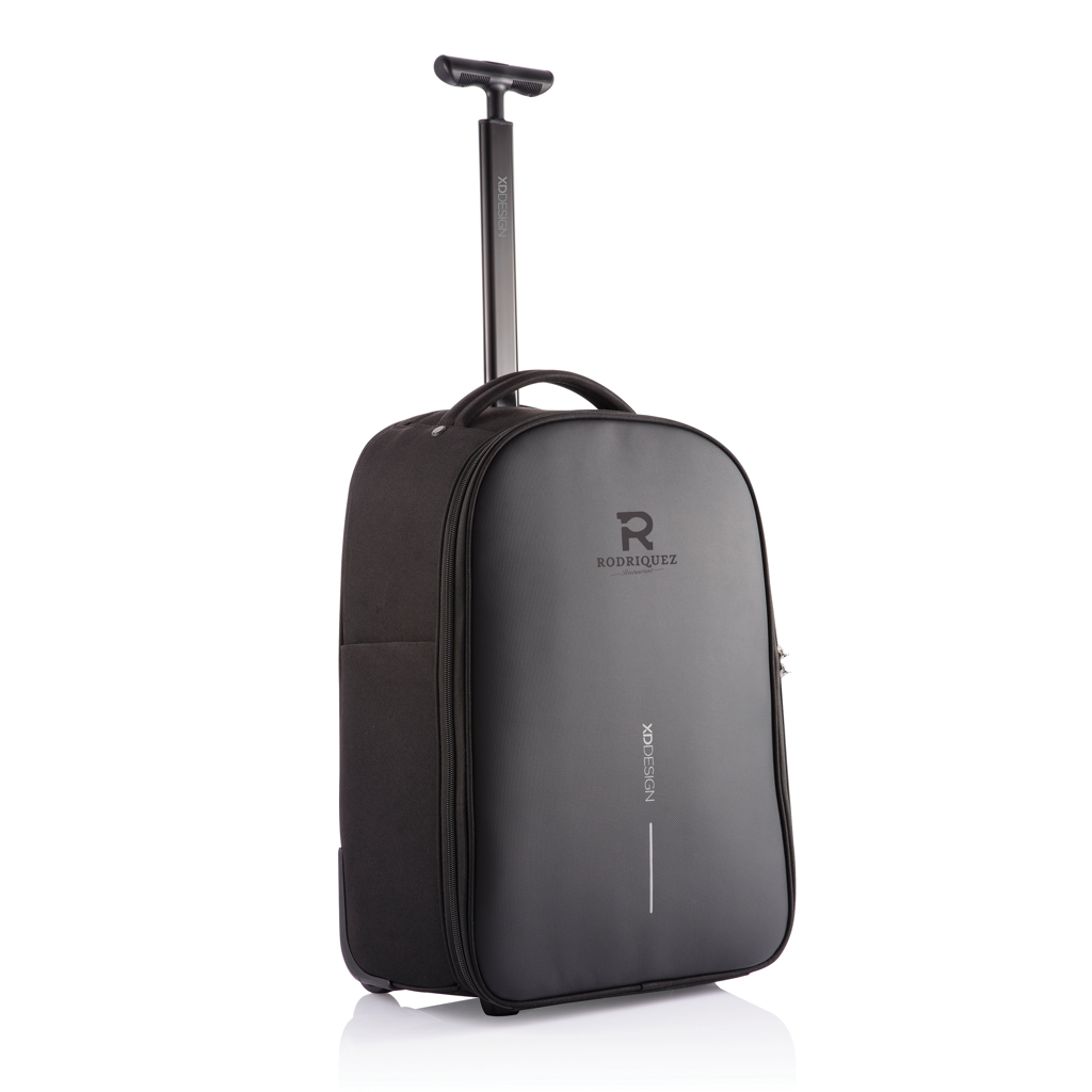 Bobby Rucksack Trolley XD Design – Anti-Diebstahl-Rucksack & Trolley aus recyceltem PET, bedruckbar Bobby Rucksack Trolley XD Design – Anti-Diebstahl-Rucksack & Trolley aus recyceltem PET, bedruckbar