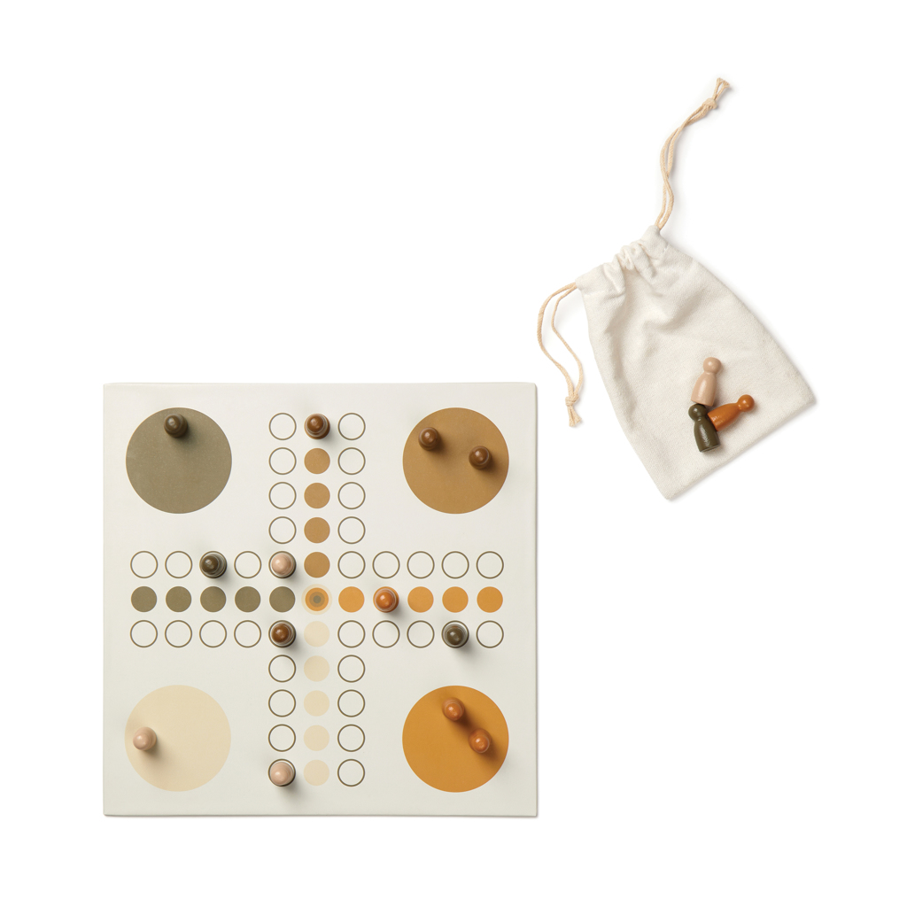 VINGA Coffee-Table Spielesammlung 3-in-1 (Yacht, Ludo, Drei-in-Reihe) — bedruckbar VINGA Coffee-Table Spielesammlung 3-in-1 (Yacht, Ludo, Drei-in-Reihe) — bedruckbar