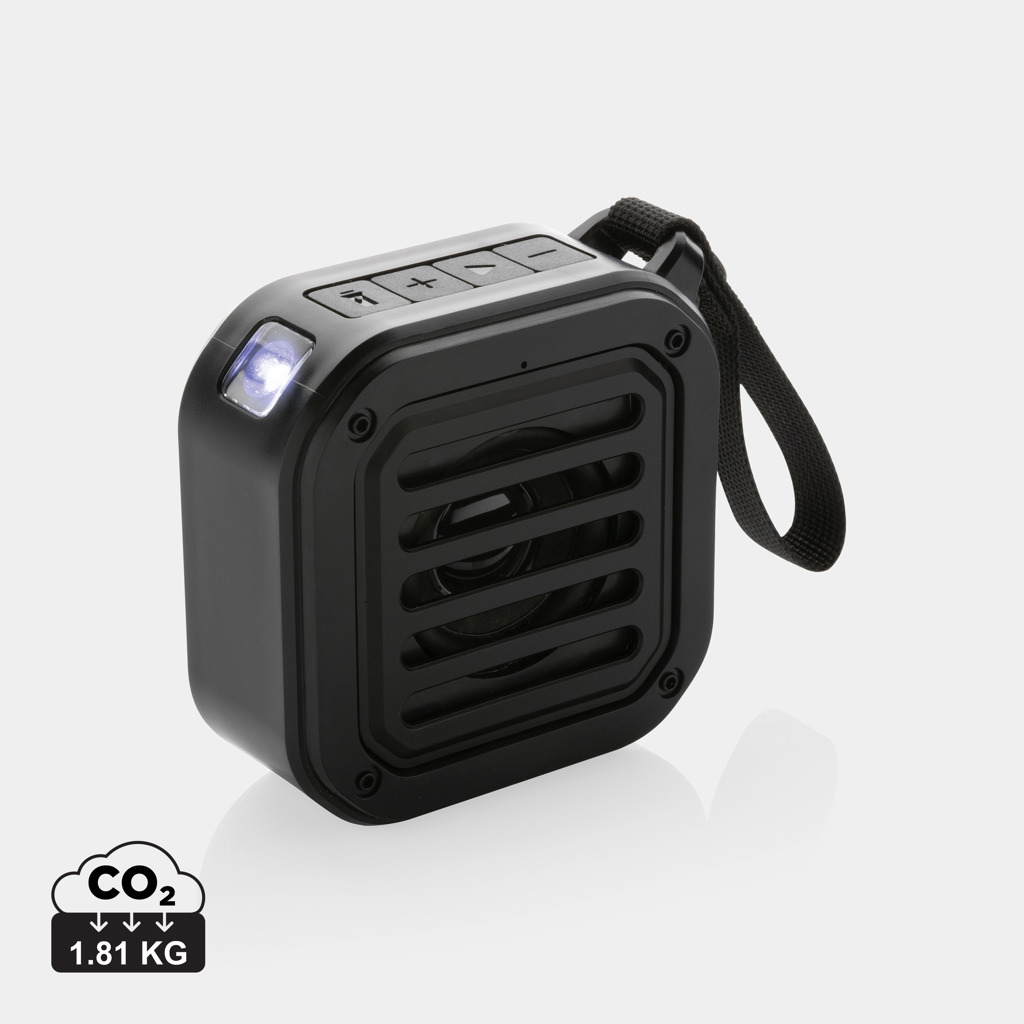 Sunwave Solar-Lautsprecher 3W aus RCS-recyceltem ABS — bedruckbar mit Logo
