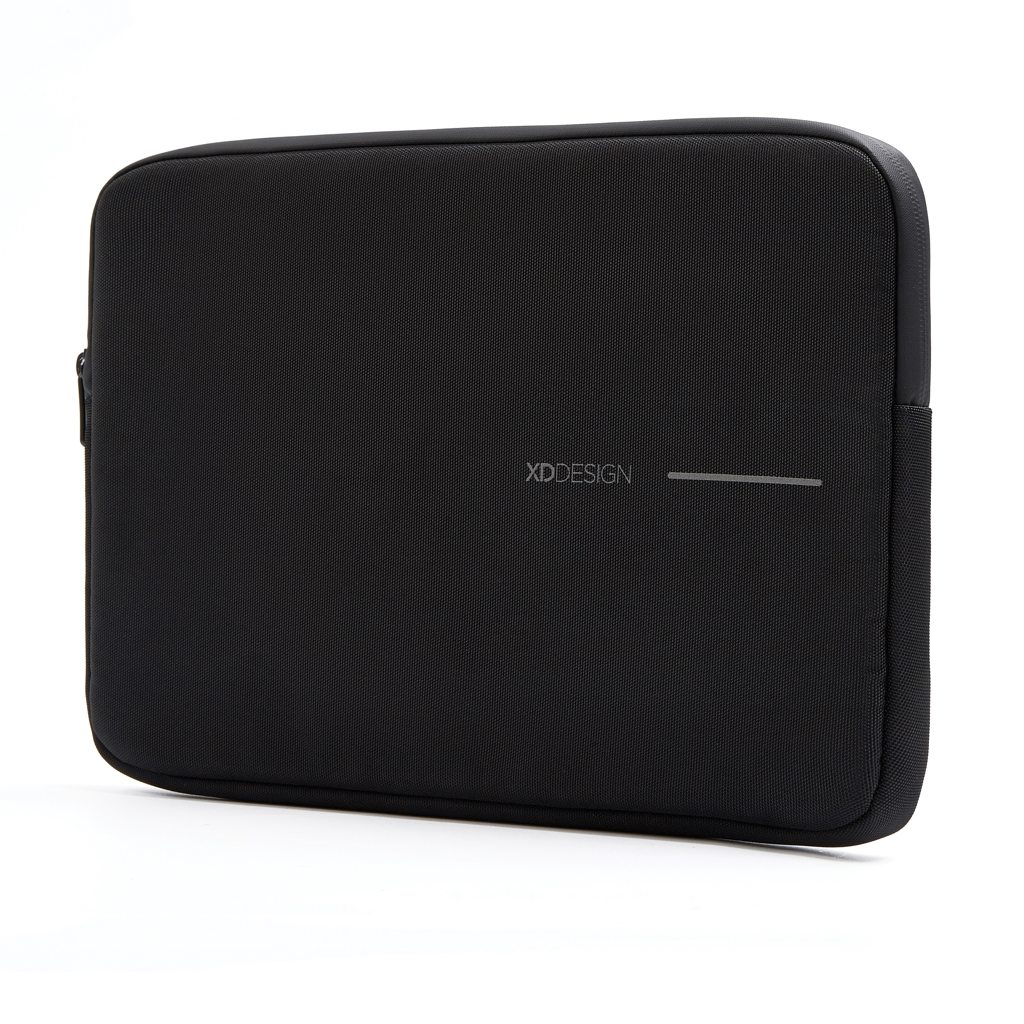 XD Design Laptop Sleeve 14 Zoll aus rPET, schwarz – mit Logodruck