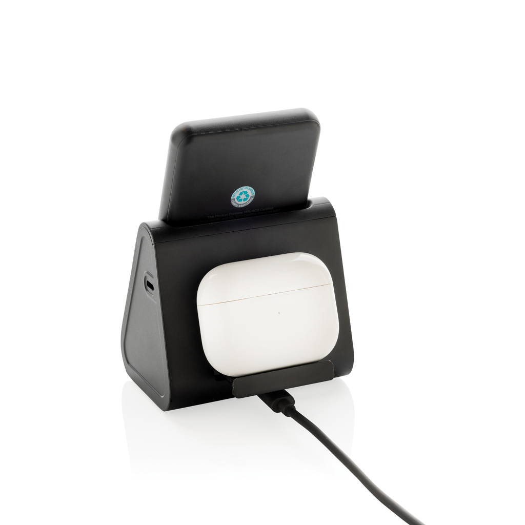 Powerbase Trio Charger aus RCS-Kunststoff – Perfektes Kundenbindungs-Gadget mit Logo Powerbase Trio Charger aus RCS-Kunststoff – Perfektes Kundenbindungs-Gadget mit Logo