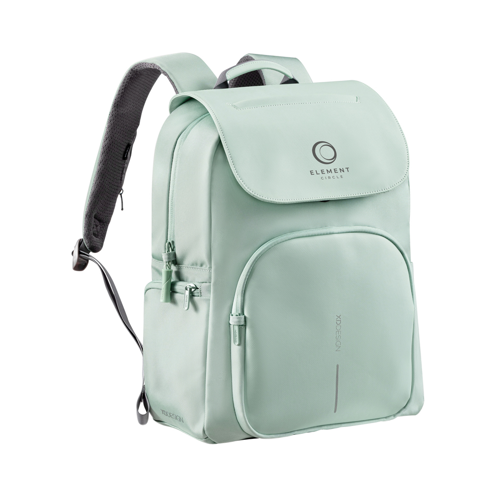 XD Design Soft Daypack — RPET-Rucksack mit RFID-Fach und 16-Zoll-Laptopfach, bedruckbar XD Design Soft Daypack — RPET-Rucksack mit RFID-Fach und 16-Zoll-Laptopfach, bedruckbar