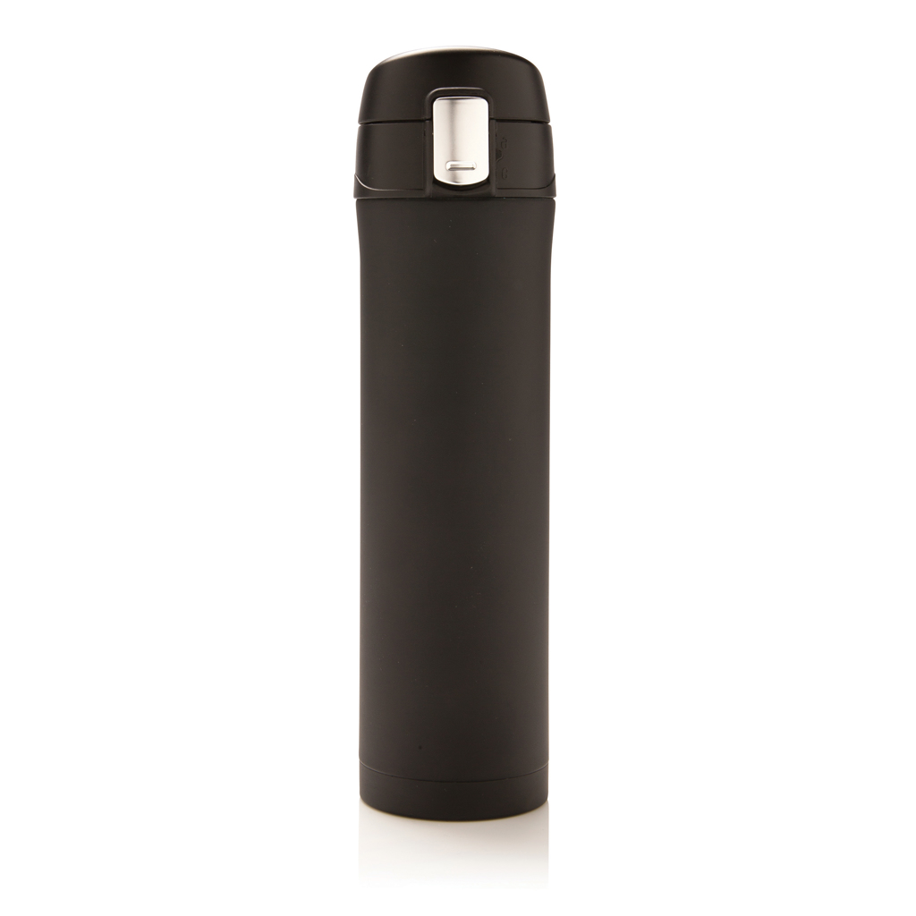 XD Collection Easy Lock Vakuumflasche 450 ml aus RCS recyceltem Edelstahl, bedruckbar XD Collection Easy Lock Vakuumflasche 450 ml aus RCS recyceltem Edelstahl, bedruckbar