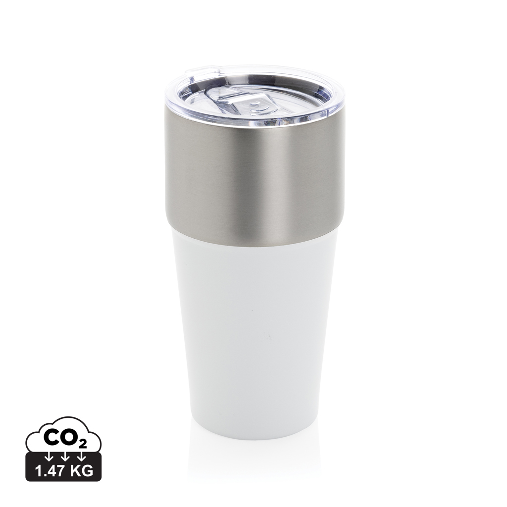 Fluid Tumbler 500 ml aus RCS-recyceltem Edelstahl, doppelwandig, mit Logo Fluid Tumbler 500 ml aus RCS-recyceltem Edelstahl, doppelwandig, mit Logo