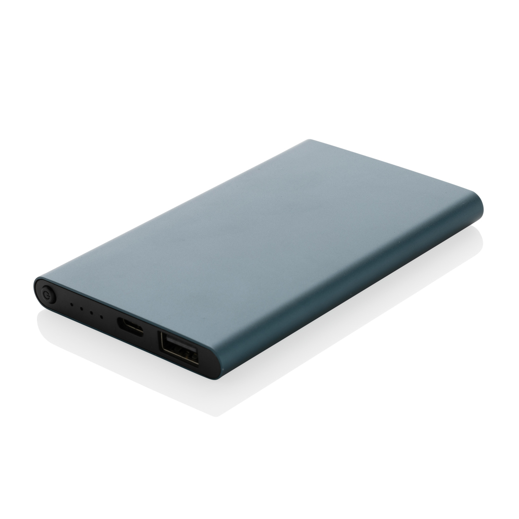 XD Collection 4.000 mAh Powerbank P322.42 aus RCS-recyceltem Aluminium und ABS, USB-C