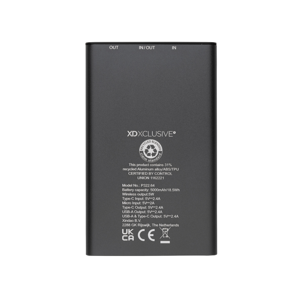 TerraCharge 5000mAh RCS Aluminium Powerbank - Exklusives Werbegeschenk für Events TerraCharge 5000mAh RCS Aluminium Powerbank - Exklusives Werbegeschenk für Events