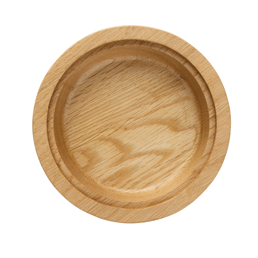 Boska Tischreibe Oslo+ aus Edelstahl und Holz mit Logo-Gravur