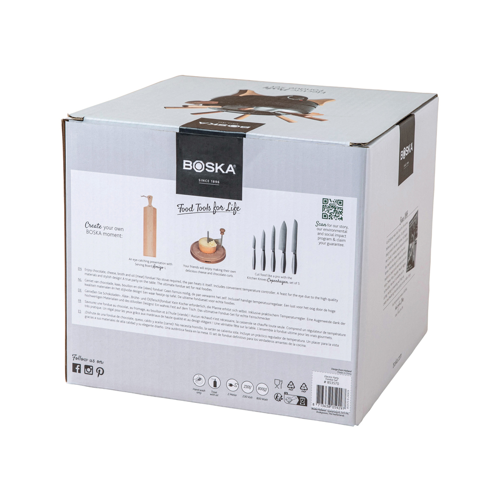 BOSKA Party Fondue-Set elektrisch 2,3 L (EU Typ F)