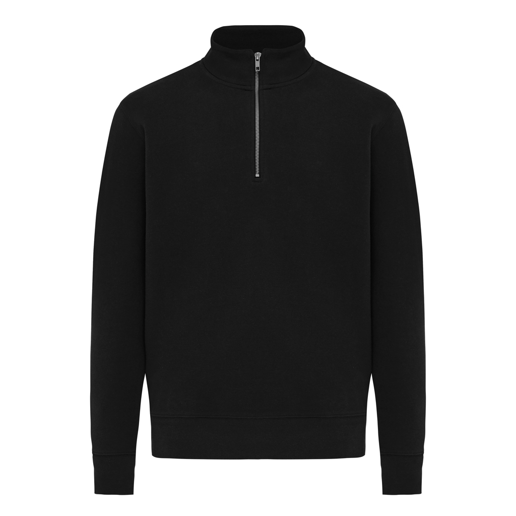 iqoniq Elgon Unisex Quarter-Zip Pullover aus 30 % recycelter & 70 % Bio-Baumwolle, 300 g/m², bedruckbar iqoniq Elgon Unisex Quarter-Zip Pullover aus 30 % recycelter & 70 % Bio-Baumwolle, 300 g/m², bedruckbar