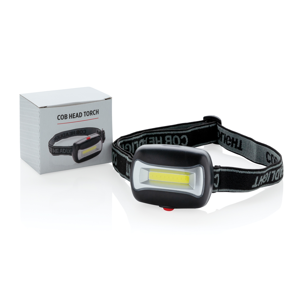 XD Collection COB Kopflampe mit verstellbarem Kopfband, bedruckbar