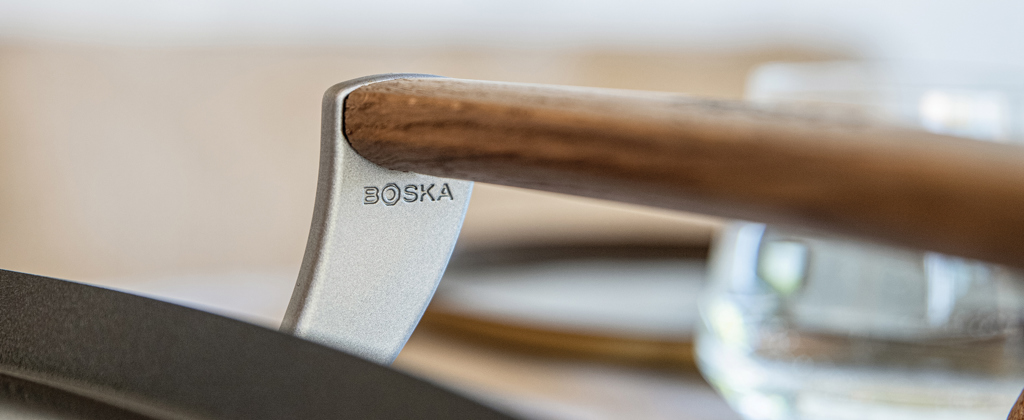 BOSKA Tischgrill Electric Griddle Pro 56 × 35 cm mit Logo-Gravur am Griff BOSKA Tischgrill Electric Griddle Pro 56 × 35 cm mit Logo-Gravur am Griff