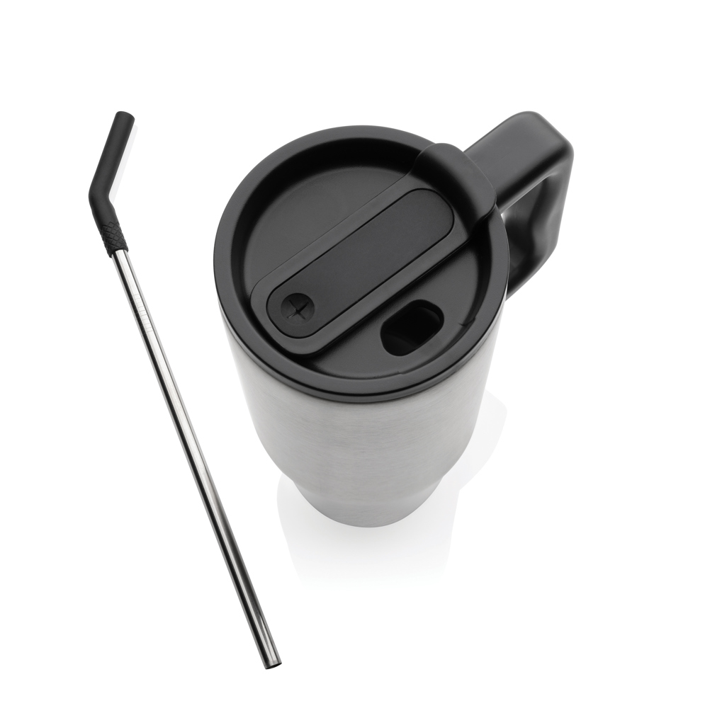 XD Collection Embrace Deluxe Thermobecher 900 ml aus RCS-recyceltem Edelstahl, gravur- und druckfähig XD Collection Embrace Deluxe Thermobecher 900 ml aus RCS-recyceltem Edelstahl, gravur- und druckfähig