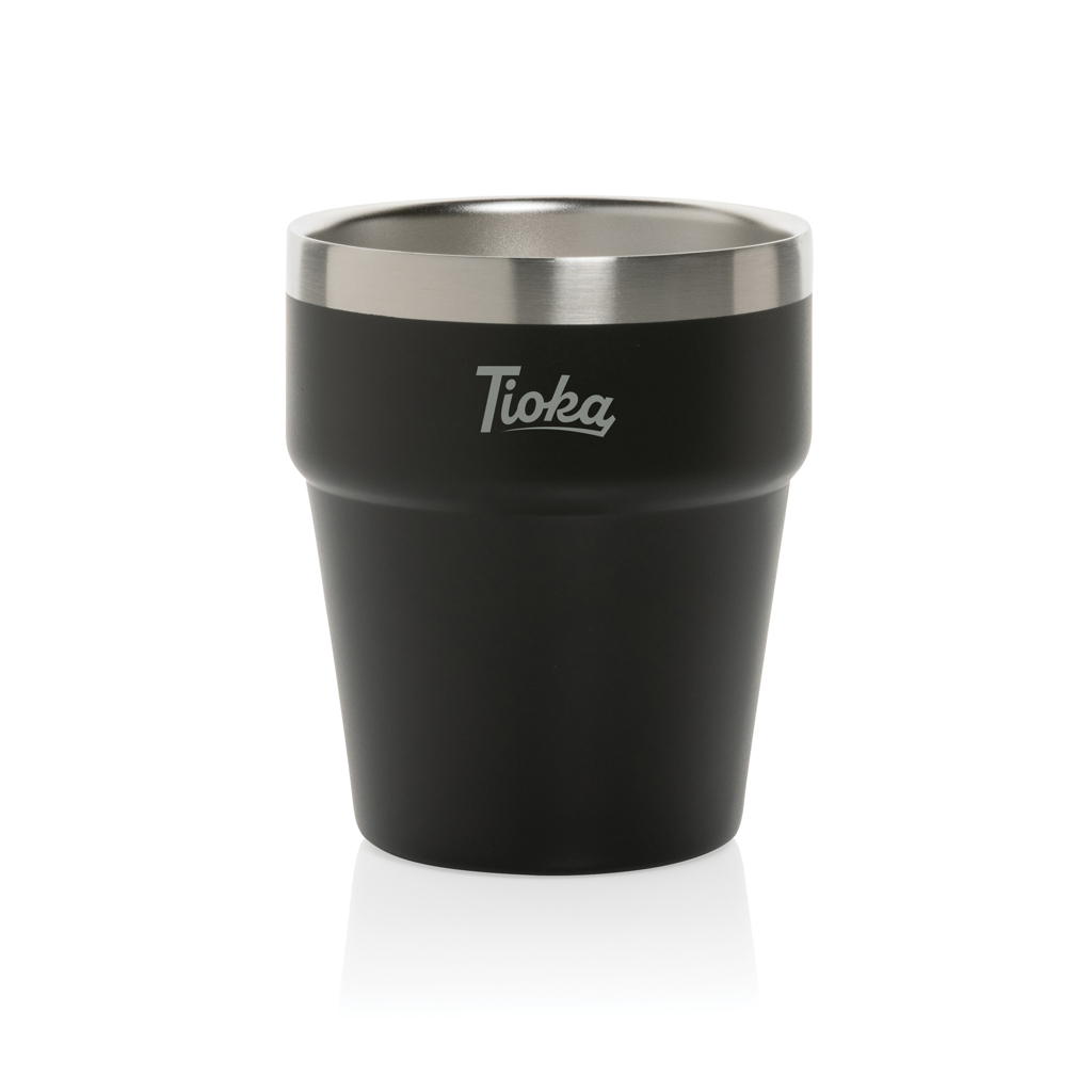 Clark Doppelwandige RCS Kaffeetasse 300 ml aus recyceltem Edelstahl