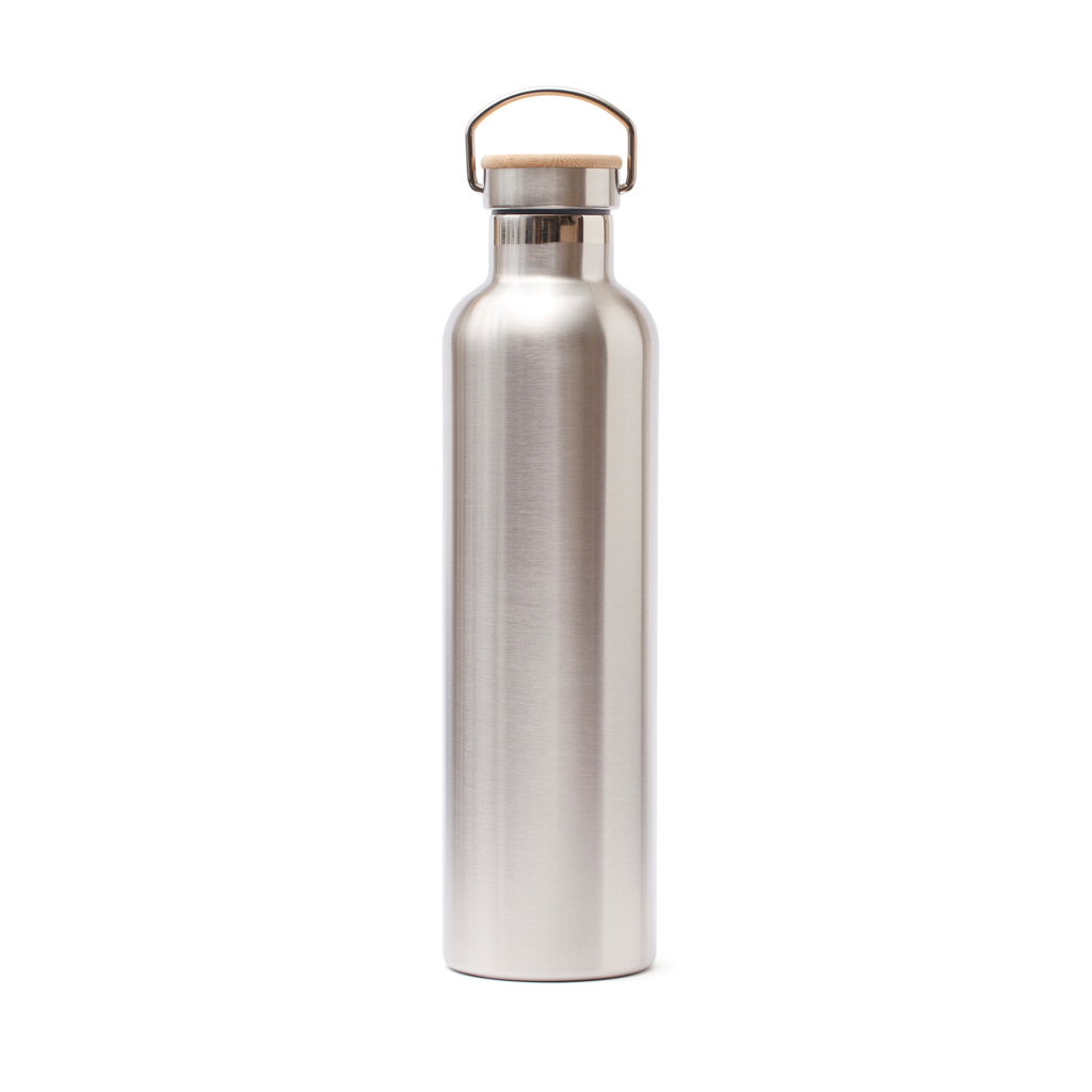 Edelstahl Thermosflasche 1L, 18h kalt/6h heiß – Stahl