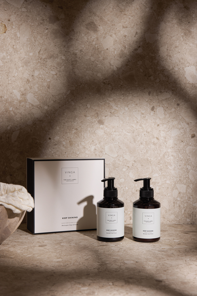 VINGA x TGL Handpflege-Geschenkset – Seife & Lotion 2x 200 ml in Recycling-PET-Flaschen