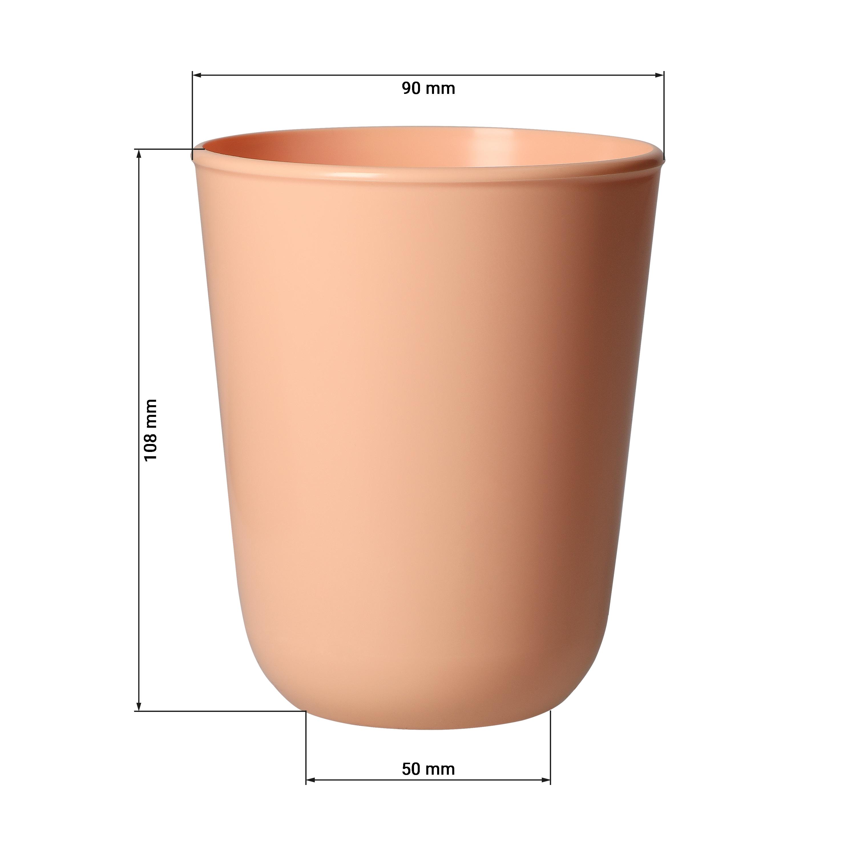 Trinkbecher "Tivoli, 350 ml, elastoNature – DET1_Peach Trinkbecher "Tivoli, 350 ml, elastoNature