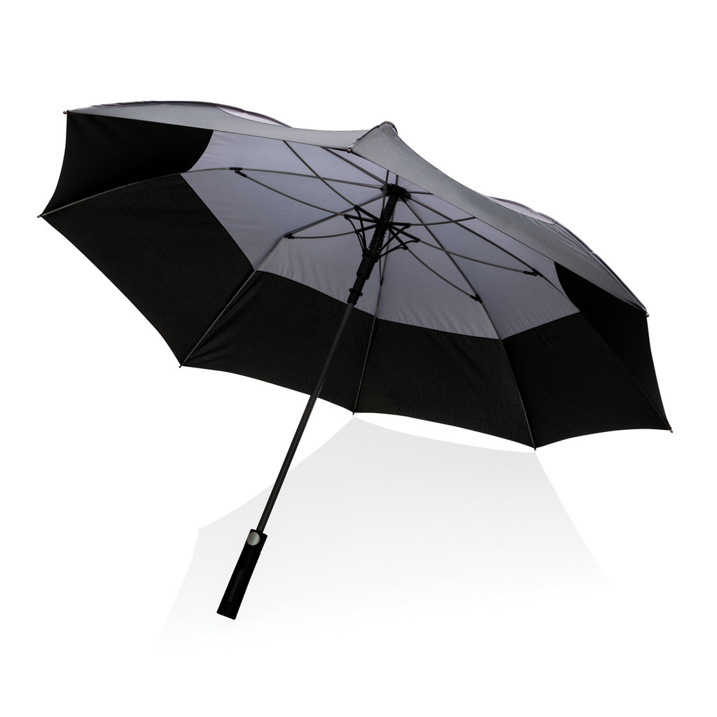 XD Collection 27'' Stormproof-Schirm aus RPET, Auto-Open, mit Logodruck veredelbar