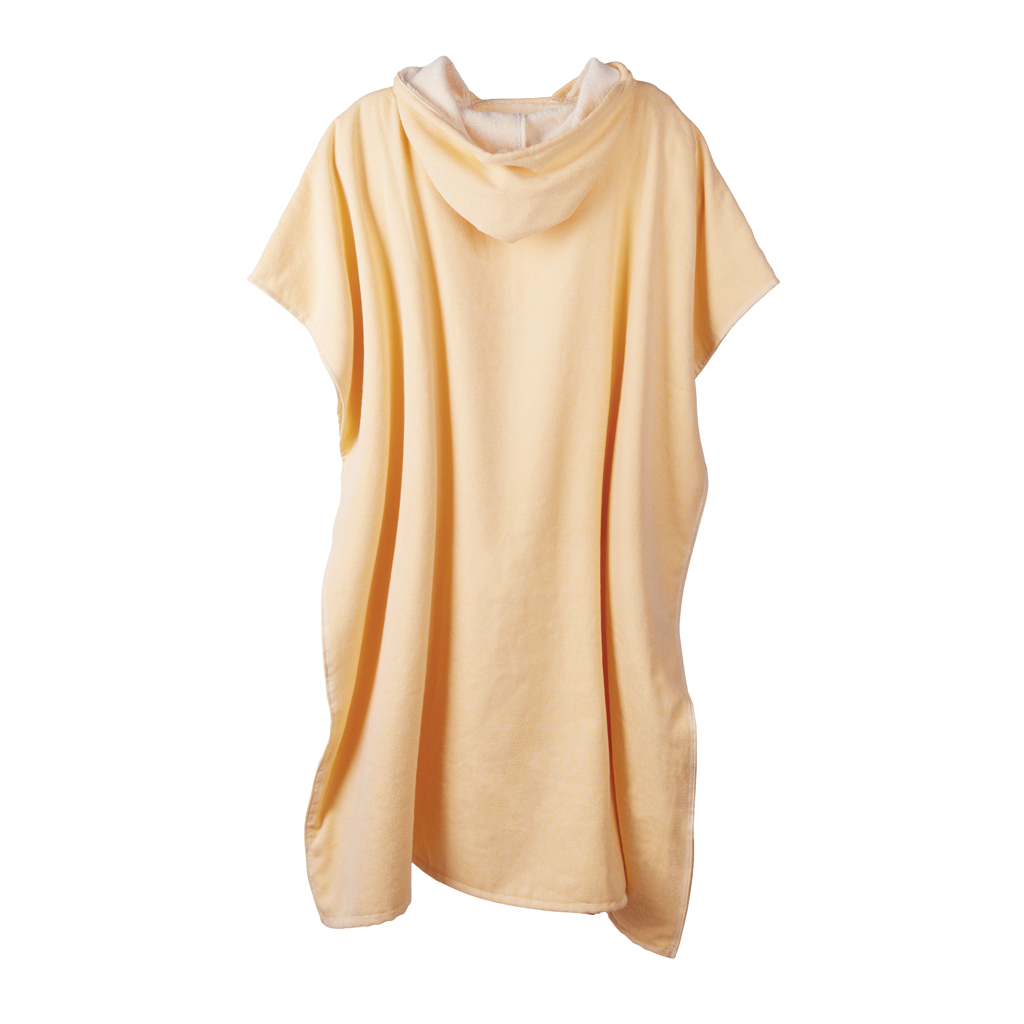 VINGA Tolo Hamam Frottee Strandponcho gelb, 100 × 95 cm, OEKO-TEX