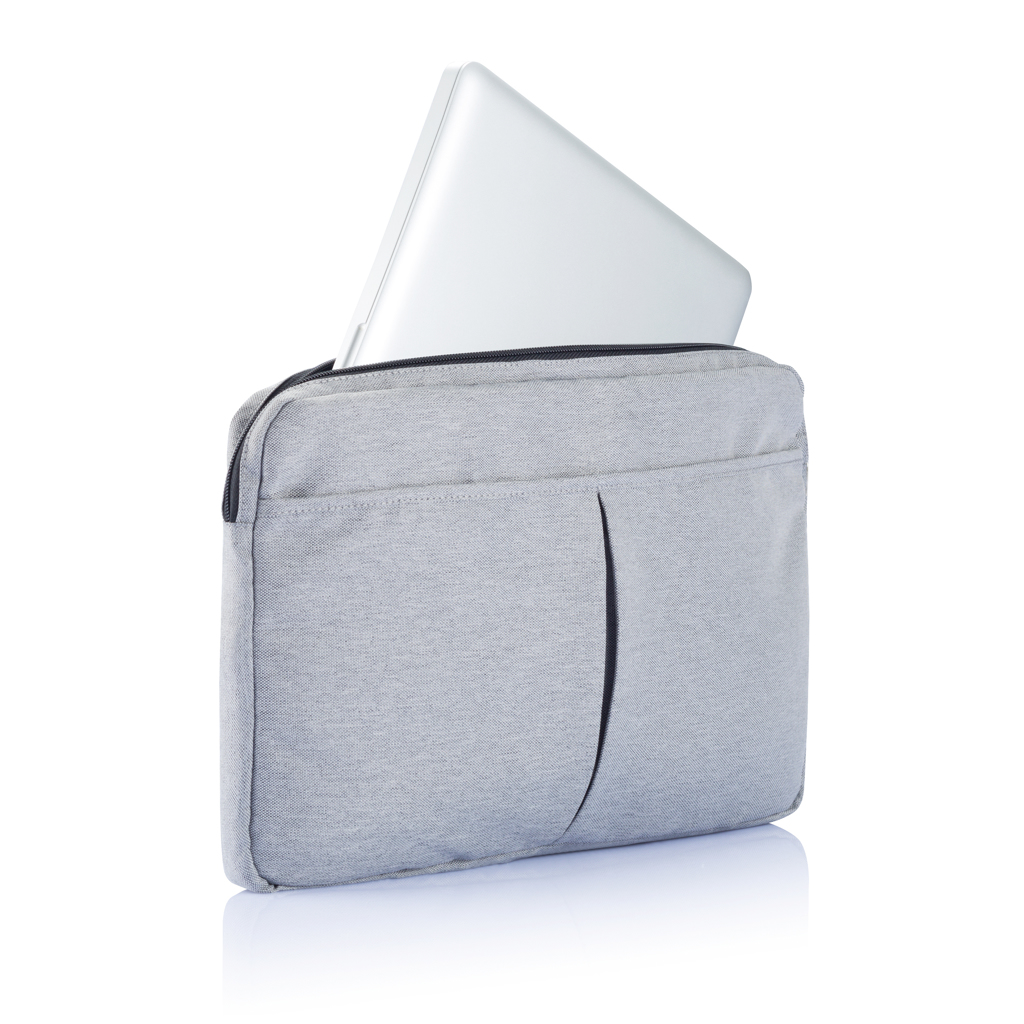 XD Collection 15 Zoll Laptophülle aus 600D-Polyester, PVC-frei – mit Logo bedruckbar