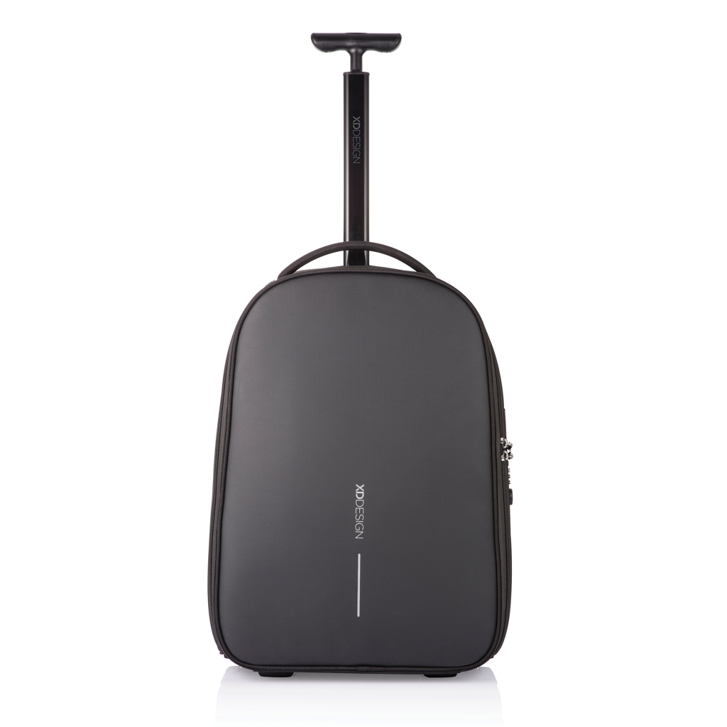 Bobby Rucksack Trolley XD Design – Anti-Diebstahl-Rucksack & Trolley aus recyceltem PET, bedruckbar Bobby Rucksack Trolley XD Design – Anti-Diebstahl-Rucksack & Trolley aus recyceltem PET, bedruckbar
