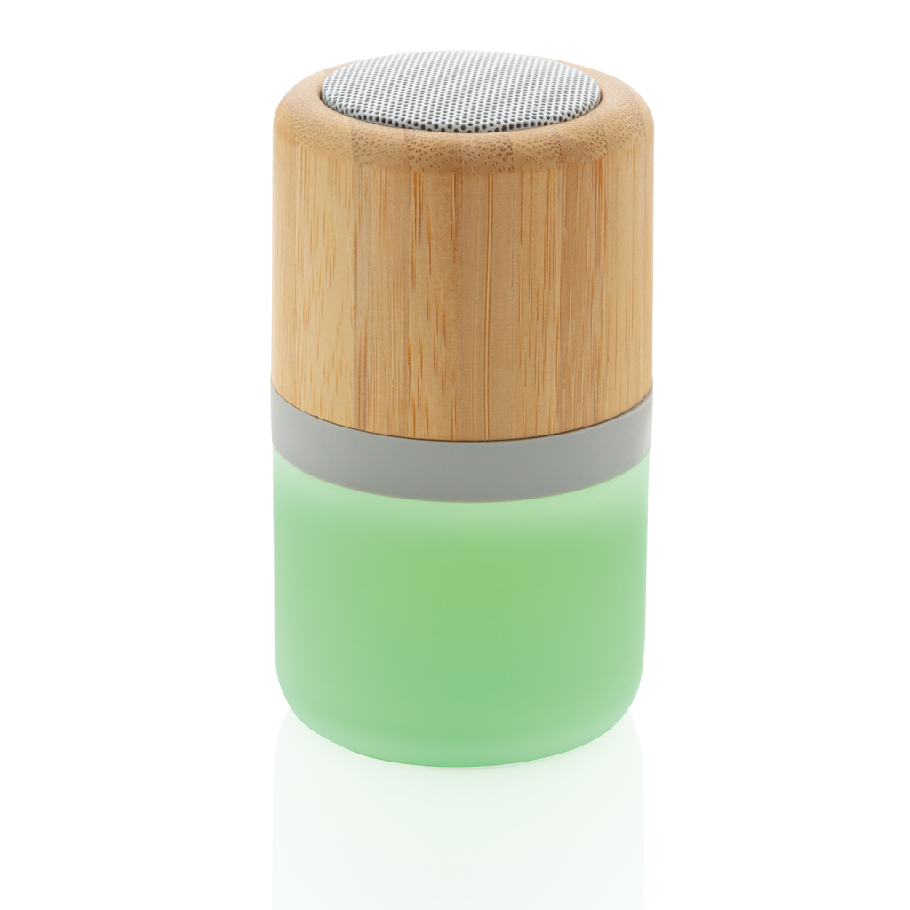 XD Collection Bambus-Lautsprecher mit Mood-Light, 3W Bluetooth 5.0 — bedruckbar XD Collection Bambus-Lautsprecher mit Mood-Light, 3W Bluetooth 5.0 — bedruckbar