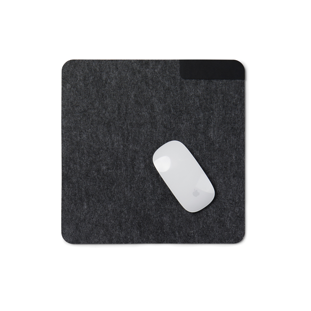 VINGA Albon Mélange Mauspad aus recyceltem Filz – Ideales Event-Geschenk mit Logo